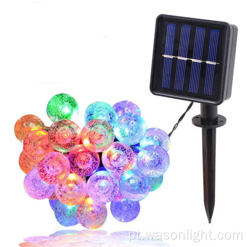 30 LED 21 pés solar a água de barbante à prova d&#39;água Luz ao ar livre Fairy Light Globe Crystal Ball Iluminação decorativa para a festa em casa do jardim do jardim